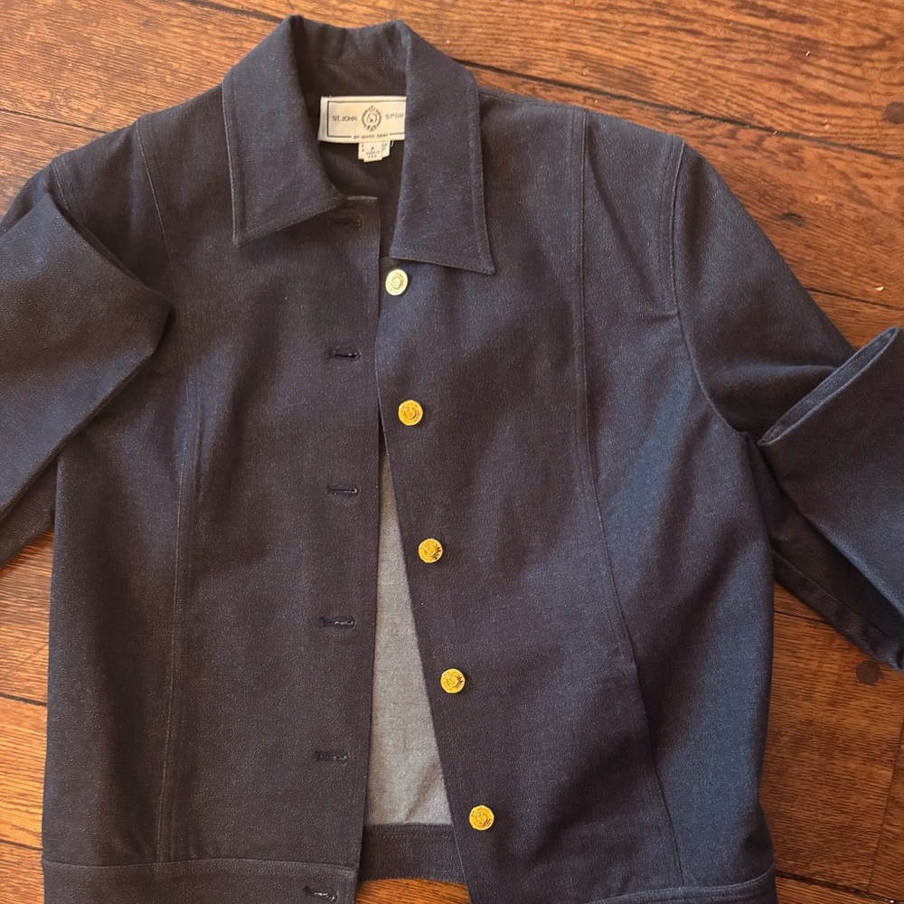 Navy Jacket with Gold Buttons